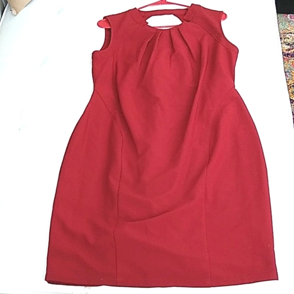 Kim Kardashian sleeveless dress wine size XL 14-16 - Picture 1 of 6